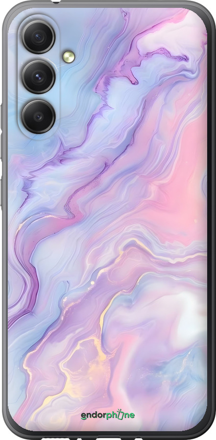 Силиконовый чехол Нежный мрамор для Samsung Galaxy A34 A346E - 6310u-2936 изображение 