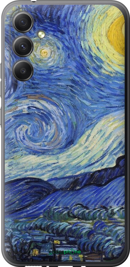 Силиконовый чехол «Звездная ночь» Винсента Ван Гога для Samsung Galaxy A34 A346E - 6433u-2936 изображение 