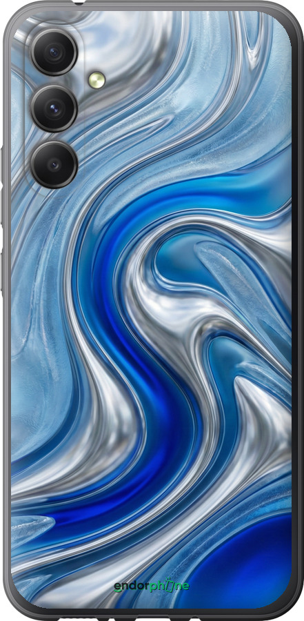 Силіконовий чехол Liquid Chrome для Samsung Galaxy A34 A346E - 6781u-2936 изображение 