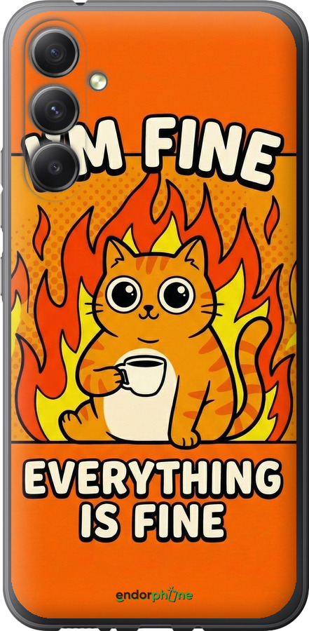 Силиконовый чехол Funny Cat для Samsung Galaxy A34 A346E - 6786u-2936 изображение 