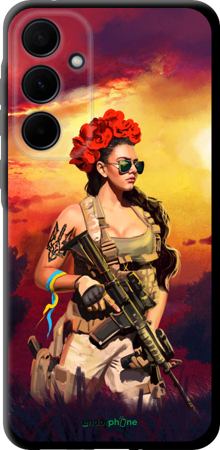 TPU чехол Українка зі зброєю  для Samsung Galaxy A35 - 5316b-3499 изображение 