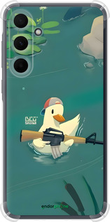Силикон с усиленными углами чехол Уточка с автоматом для Samsung Galaxy A35 - 6356sp-3499 изображение 