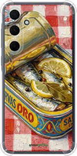 Силикон с усиленными углами чехол Vintage Sardine Tin Phone для Samsung Galaxy A35 - 6772sp-3499 изображение 