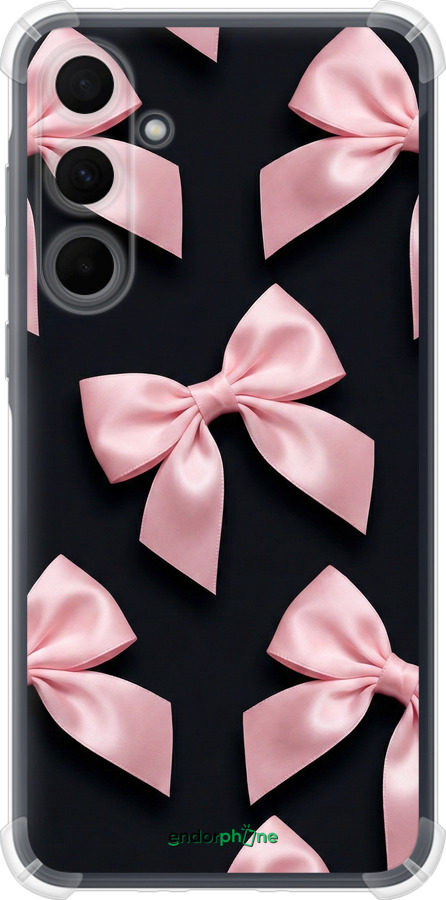 Силіконовий протиударний с посиленими кутами чехол Coquette Ribbons Dark Coquette для Samsung Galaxy A35 - 6767sp-3499 изображение 