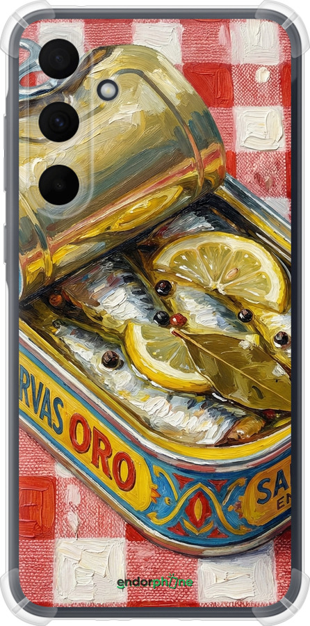 Силикон с усиленными углами чехол Vintage Sardine Tin Phone для Samsung Galaxy A35 - 6772sp-3499 изображение 