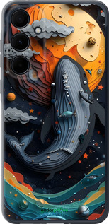 Силіконовий чехол Кит у космосі для Samsung Galaxy A35 - 6328u-3499 изображение 