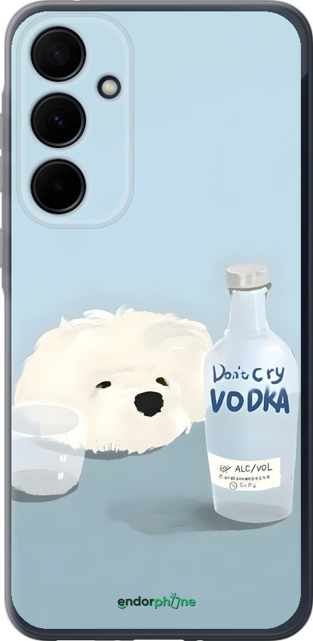 Силіконовий чехол Пес водка для Samsung Galaxy A35 - 6368u-3499 изображение 