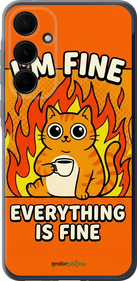 Силиконовый чехол Funny Cat для Samsung Galaxy A35 - 6786u-3499 изображение 