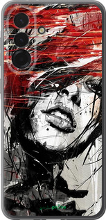 Силиконовый чехол Лицо девушки для Samsung Galaxy A36 - 1162u-3836 изображение 