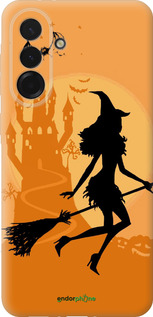 Силиконовый чехол Ведьма на метле для Samsung Galaxy A36 - 1184u-3836 изображение 