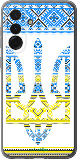 Силиконовый чехол Герб - вышиванка желто-голубая для Samsung Galaxy A36 - 1197u-3836 изображение 