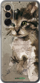 Силіконовий чехол Кошеня з плям і ліній для Samsung Galaxy A36 - 119u-3836 изображение 