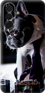 Силіконовий чехол Бульдог-фотограф для Samsung Galaxy A36 - 142u-3836 изображение 