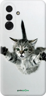 Силіконовий чехол Літаюче кошеня для Samsung Galaxy A36 - 2322u-3836 изображение 