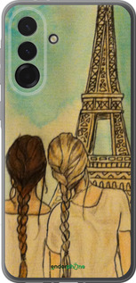 Силиконовый чехол Девушки в Париже для Samsung Galaxy A36 - 3980u-3836 изображение 
