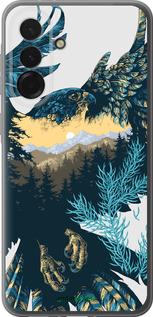 Силиконовый чехол Арт-орел на фоне природы для Samsung Galaxy A36 - 3983u-3836 изображение 