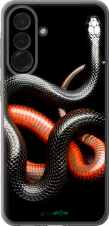 Силиконовый чехол Красно-черная змея на черном фоне для Samsung Galaxy A36 - 4063u-3836 изображение 