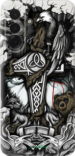 Силіконовий чехол Тату Вікінг для Samsung Galaxy A36 - 4098u-3836 изображение 