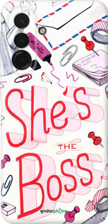 Силиконовый чехол she's the  boss для Samsung Galaxy A36 - 4254u-3836 изображение 