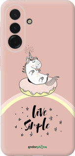 Силіконовий чехол Єдиноріжка в пончику  для Samsung Galaxy A36 - 4282u-3836 изображение 