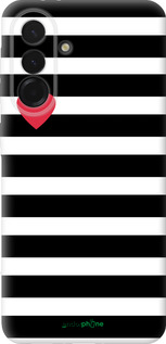 Силиконовый чехол Черно-белые полосы для Samsung Galaxy A36 - 4461u-3836 изображение 