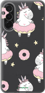 Силиконовый чехол Единорожки для Samsung Galaxy A36 - 4659u-3836 изображение 