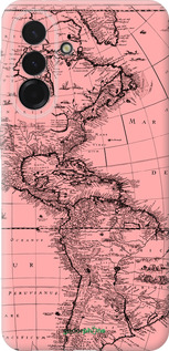 Силиконовый чехол Карта для Samsung Galaxy A36 - 4794u-3836 изображение 