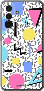 Силиконовый чехол Color shapes для Samsung Galaxy A36 - 4893u-3836 изображение 