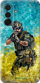 Силиконовый чехол Воин ЗСУ для Samsung Galaxy A36 - 5311u-3836 изображение 