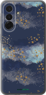 Силиконовый чехол Ночь золотые звезды для Samsung Galaxy A36 - 5421u-3836 изображение 