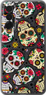 Силиконовый чехол Черепа для Samsung Galaxy A36 - 5471u-3836 изображение 