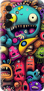 Силиконовый чехол Cмешные монстры для Samsung Galaxy A36 - 5549u-3836 изображение 