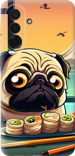 Силиконовый чехол Мопс и суши для Samsung Galaxy A36 - 5588u-3836 изображение 