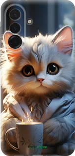 Силиконовый чехол White cat для Samsung Galaxy A36 - 5646u-3836 изображение 