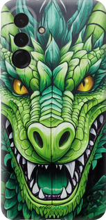 Силиконовый чехол Зелёный дракон для Samsung Galaxy A36 - 5816u-3836 изображение 