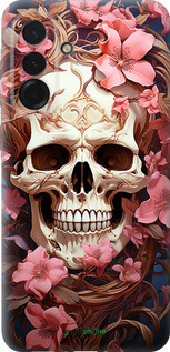 Силиконовый чехол Череп в розовых цветах для Samsung Galaxy A36 - 5965u-3836 изображение 