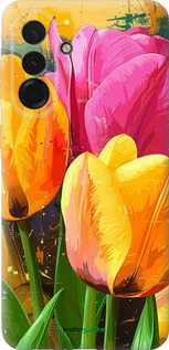 Силиконовый чехол Нарисованные тюльпаны для Samsung Galaxy A36 - 5990u-3836 изображение 