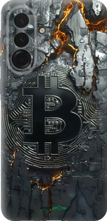 Силиконовый чехол Раскаленный биткойн для Samsung Galaxy A36 - 6091u-3836 изображение 