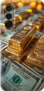 Силіконовий чехол Злитки та долари для Samsung Galaxy A36 - 6105u-3836 изображение 