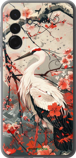Силиконовый чехол Аист в цвету сакуры для Samsung Galaxy A36 - 6109u-3836 изображение 