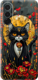 Силиконовый чехол China Cat для Samsung Galaxy A36 - 6134u-3836 изображение 