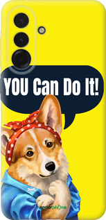 Силиконовый чехол чехол с корги You Can Do It для Samsung Galaxy A36 - 6184u-3836 изображение 