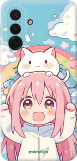 Силиконовый чехол Девочка аниме радуга для Samsung Galaxy A36 - 6304u-3836 изображение 