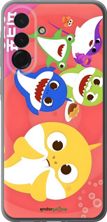 Силиконовый чехол Бейби Шаркс для Samsung Galaxy A36 - 6305u-3836 изображение 