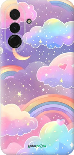 Силиконовый чехол Облака и радуга для Samsung Galaxy A36 - 6312u-3836 изображение 