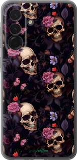 Силиконовый чехол Черепа и розы для Samsung Galaxy A36 - 6316u-3836 изображение 