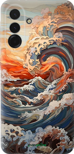 Силиконовый чехол Арт волны для Samsung Galaxy A36 - 6324u-3836 изображение 