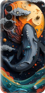 Силиконовый чехол Кит в космосе для Samsung Galaxy A36 - 6328u-3836 изображение 