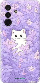 Силіконовий чехол Котик в цветах для Samsung Galaxy A36 - 6390u-3836 изображение 