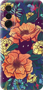 Силіконовий чехол Із зображенням польових квітів для Samsung Galaxy A36 - 6419u-3836 изображение 